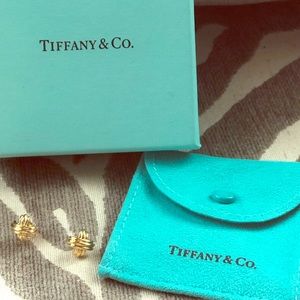 Tiffany’s signature ‘x’ earrings. NEVER WORN.